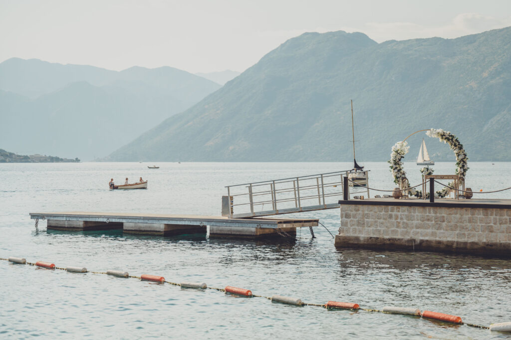 Huma Kotor Bay Kotor beachfront wedding on Adriatic Montenegro