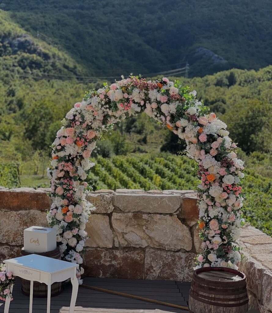 winery markovic wedding decoration