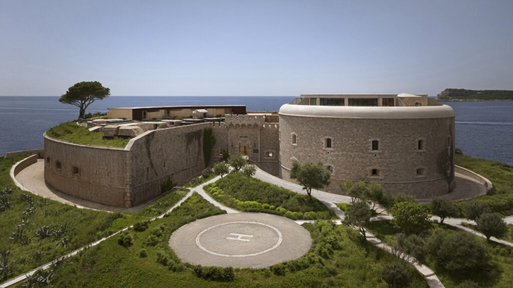 beautiful wedding celebration at Mamula island