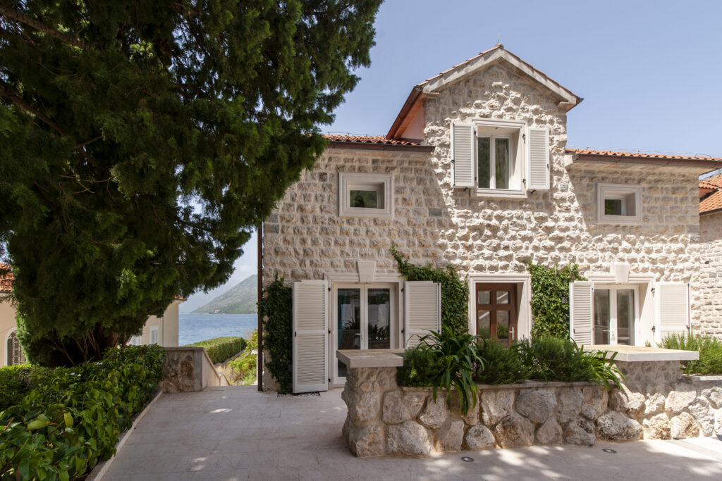 Historic stone villa with sea views in Montenegro