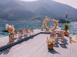 Huma Kotor Bay Kotor seafront wedding on Adriatic
